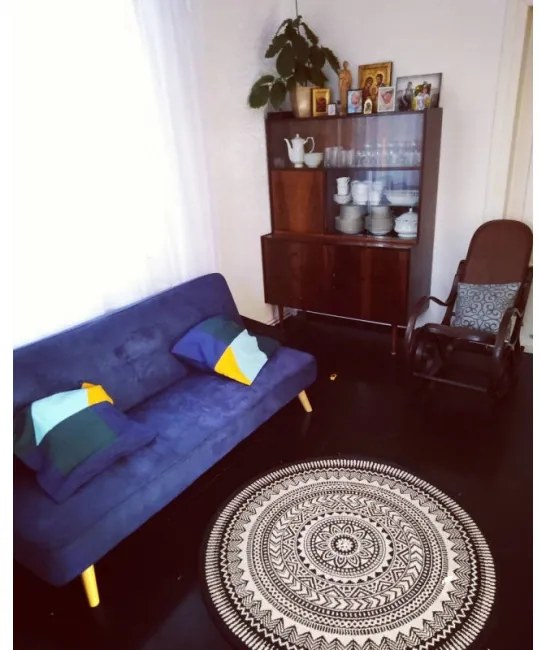 Koberec kruh šnurkový SIZAL FLAT 48695/690