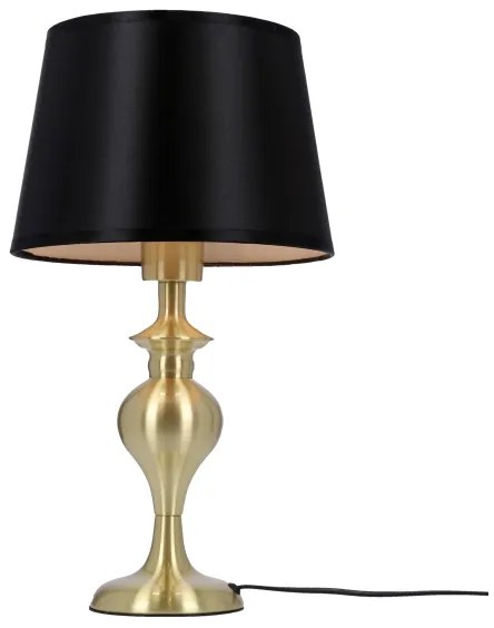 Stolná lampa PRIMA GOLD 1xE27/60W/230V čierna/zlatá