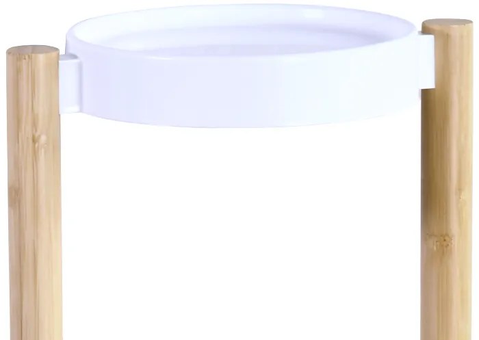 Kesper Stojan na kvety, 3-poschodový, drevo, biely