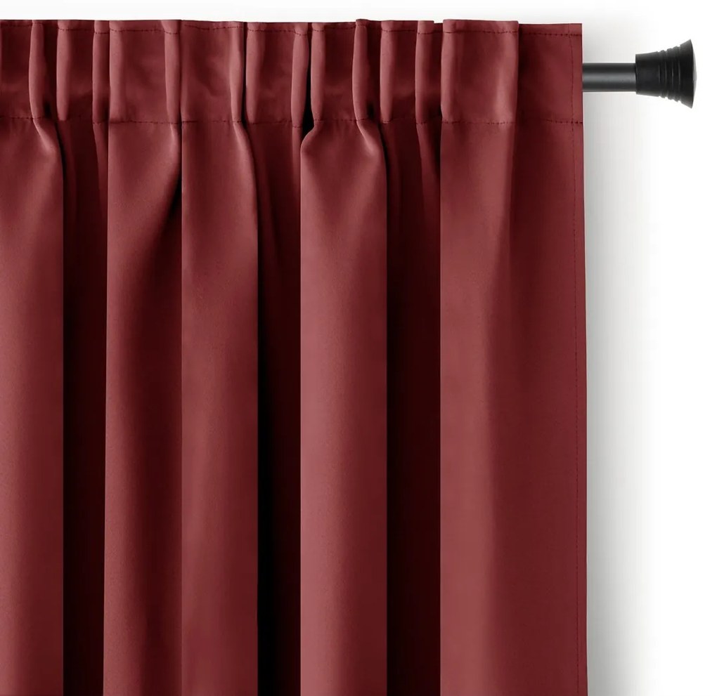 Záves AmeliaHome Blackout s multifunkčnou páskou 140x270 cm ružový