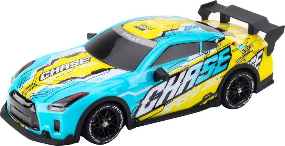 LEAN Toys Športové auto RC na diaľkové ovládanie s osvetlenou karosériou Drift Turquoise