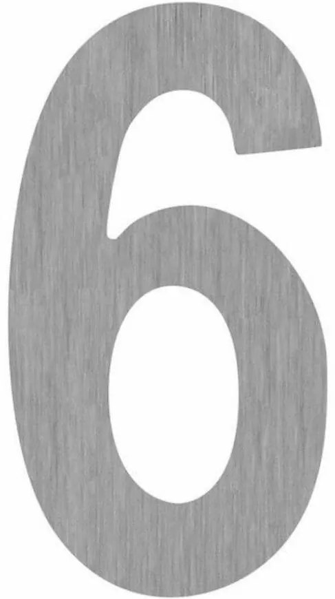 Číslica samolepiaca inox 50 mm (6/9)