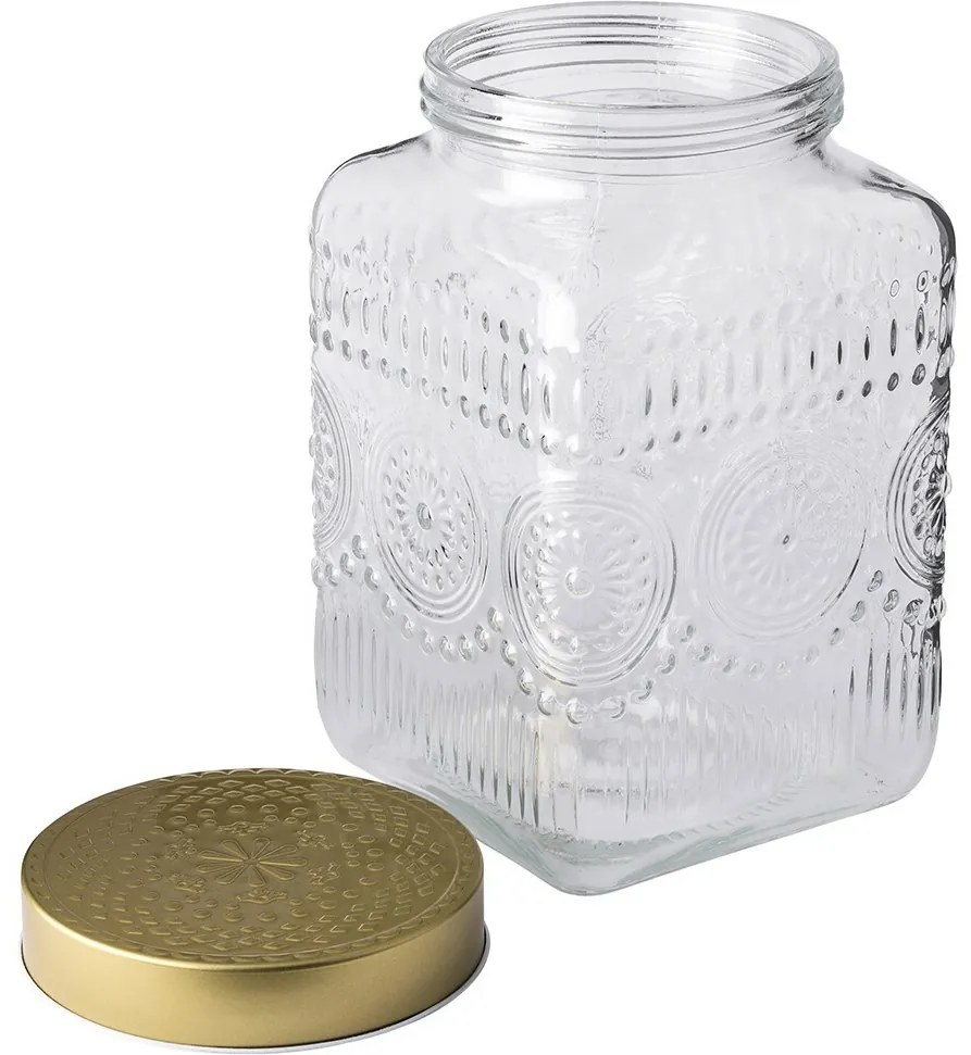 Altom Súprava sklenených dóz so zlatým vekom Daisy 2,2 l, 4 ks, 2,2 l