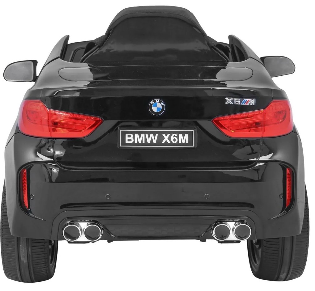 Ramiz Detské elektrické autíčko BMW X6M lakované - čierne SUV + diaľkové ovládanie