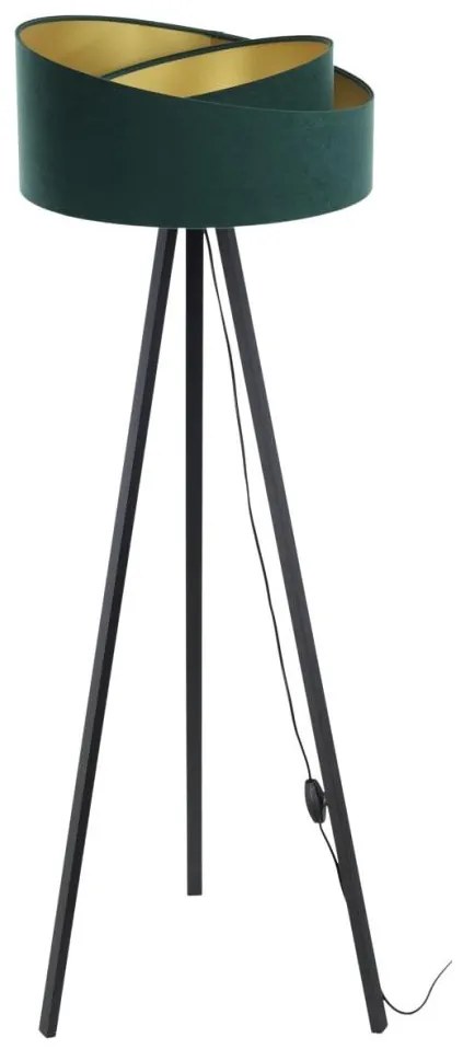 Stojacia lampa GALAXY 1xE27/60W/230V zelená/wenge