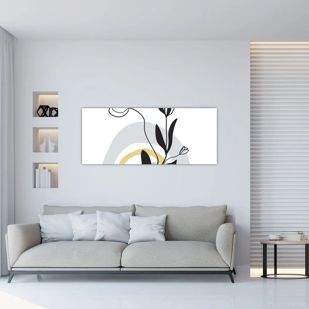 Obraz - Kvety vo váze N⁰1 (120x50 cm)