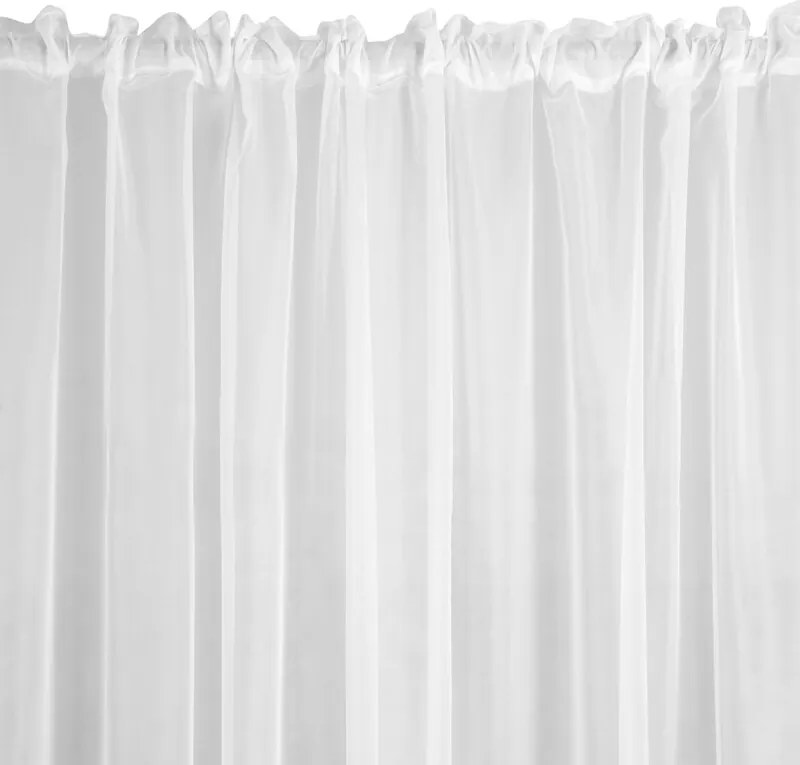 ZÁCLONA LUCY NA PÁSKE 350X150 CM BIELA