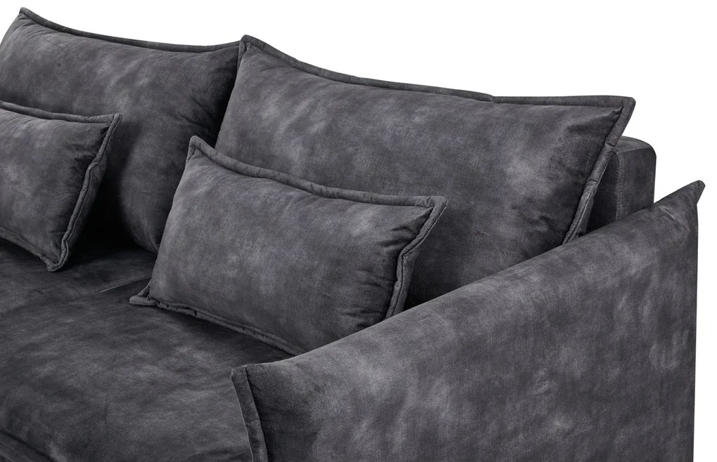 Rozkladacia pohovka APARTMENT 215 cm velvet sivá