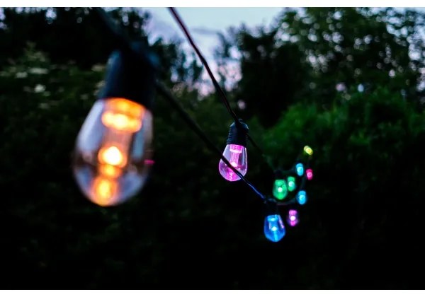 Immax NEO 07900L -LED RGB+CCT Stm. reťaz 15xLED/1W/230V 15m Wi-Fi Tuya IP65+DO