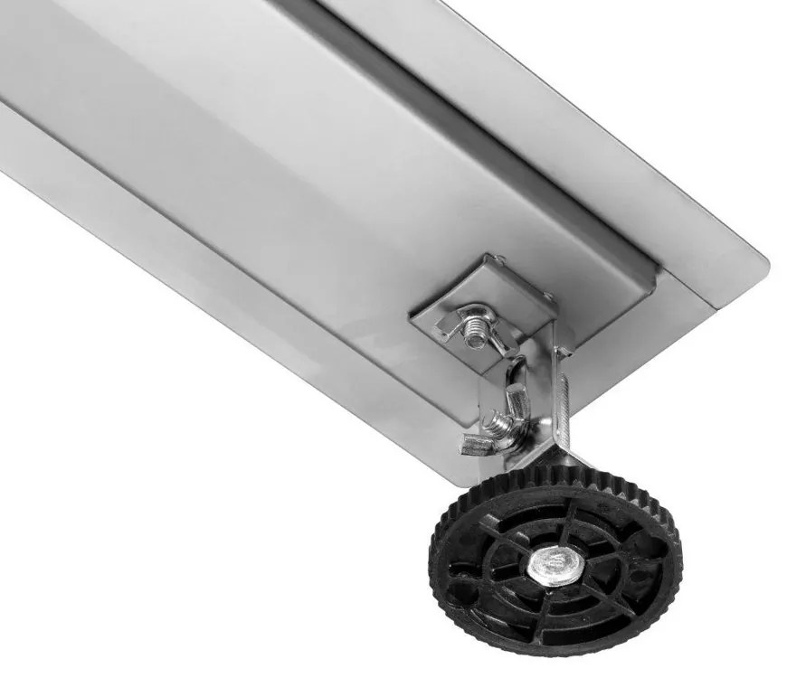 EURO Sprchový podlahový žľab čierny 60 cm - POD DLAŽBU M6004B