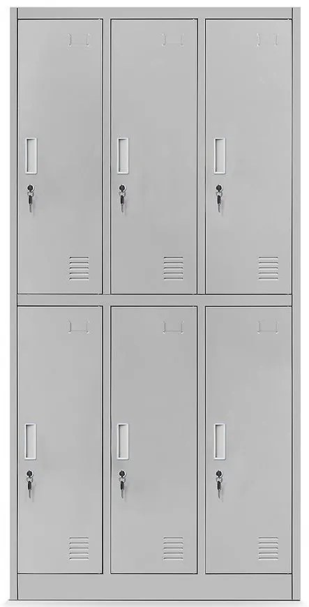 Skriňa Igor kovová šedá