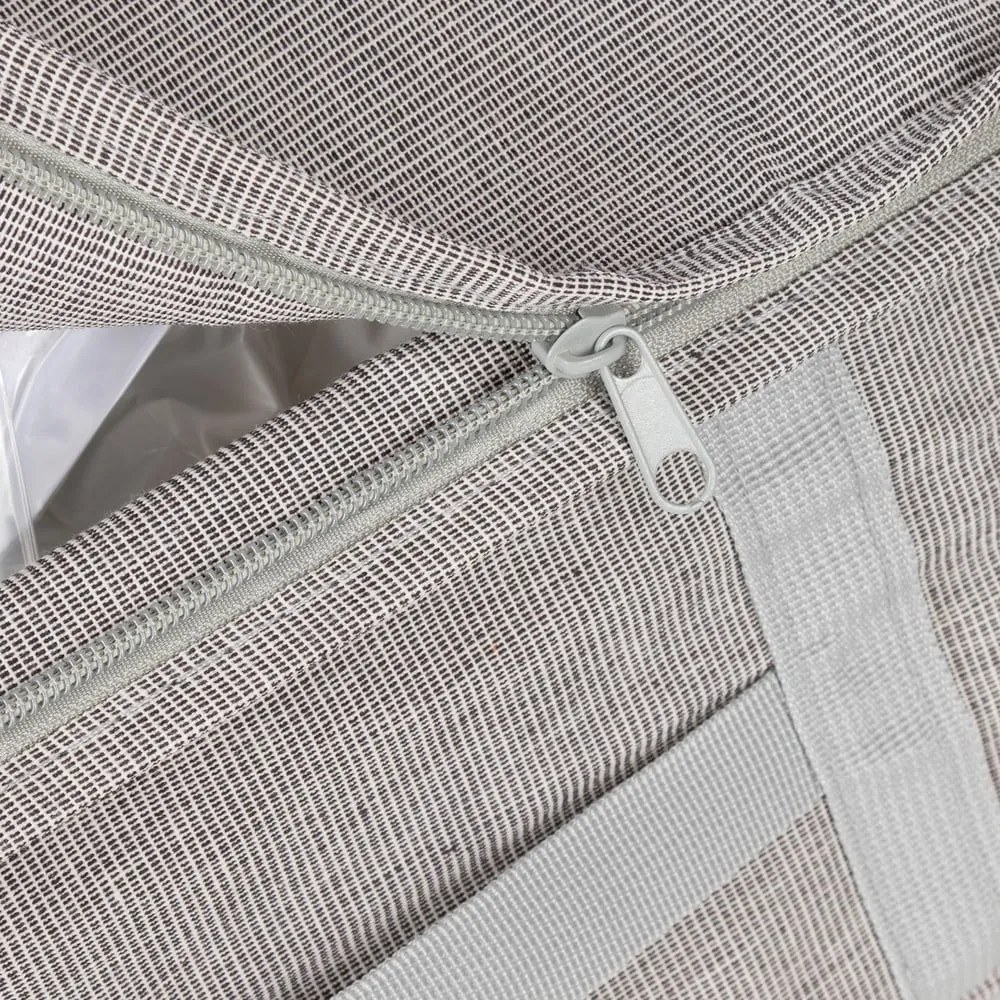 Sivý kompresný úložný box Compactor Oxford, 145 l