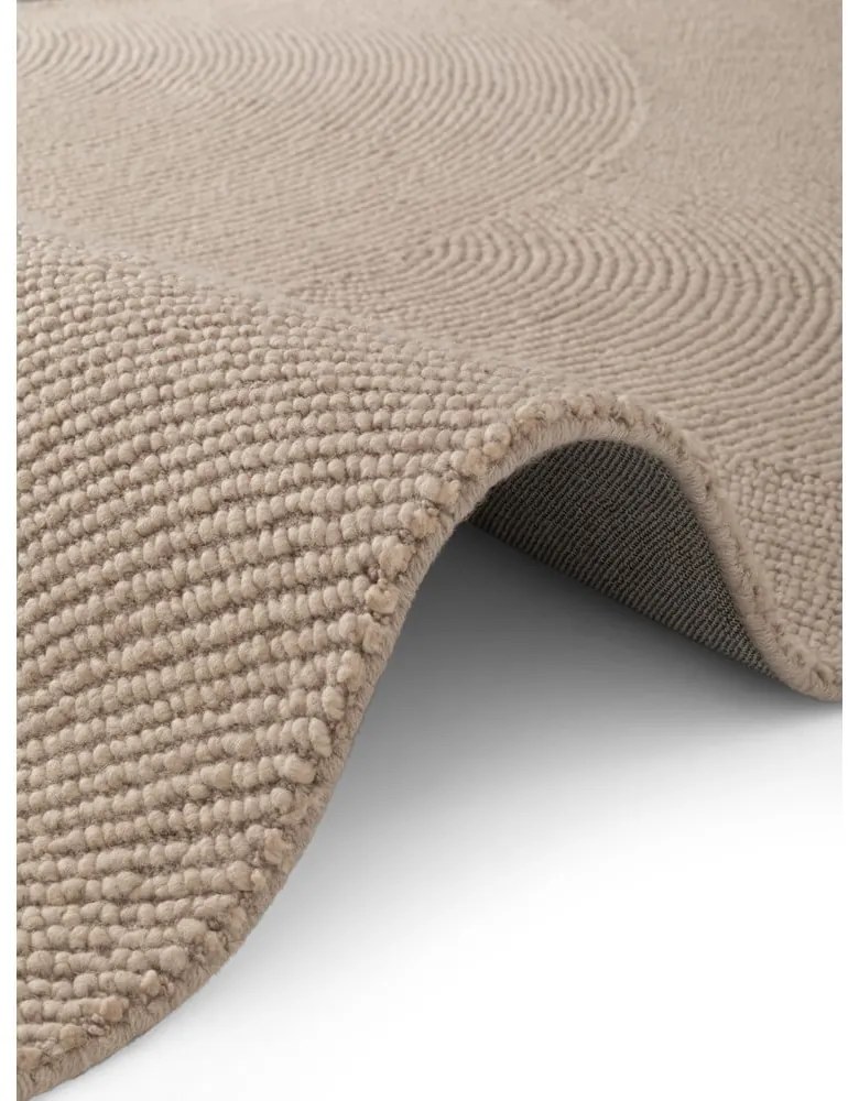Béžový ručne tkaný vlnený koberec 200x300 cm Eleni Light Beige – Hanse Home