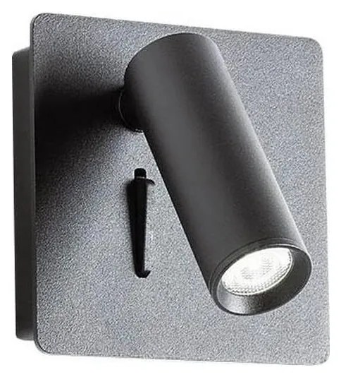 Redo 01-2340 - LED Nástenné bodové svietidlo TOMIX LED/3,2W/230V čierna