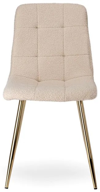 Jedálenská stolička DENVER Teddy zlatá / béžová