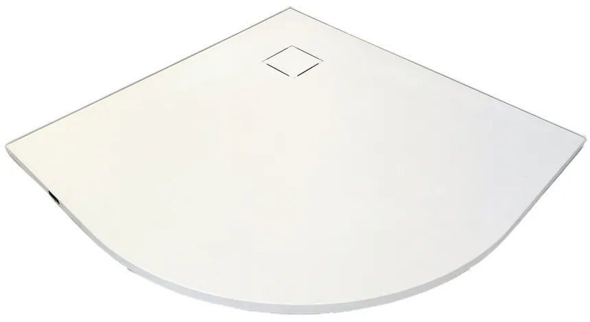 Cagliari White 80x80x2,6 cm Kruhová, SMC sprchová vanička