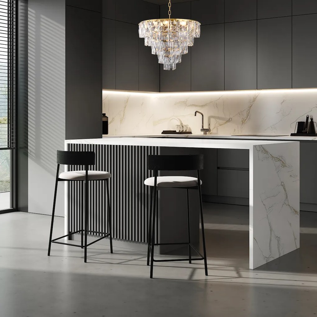 Luster Chelsea, 1x krištáľové tienidlo, (fi 50cm), g