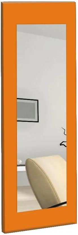 Nástenné zrkadlo s oranžovým rámom Oyo Concept Chiva, 40 x 120 cm