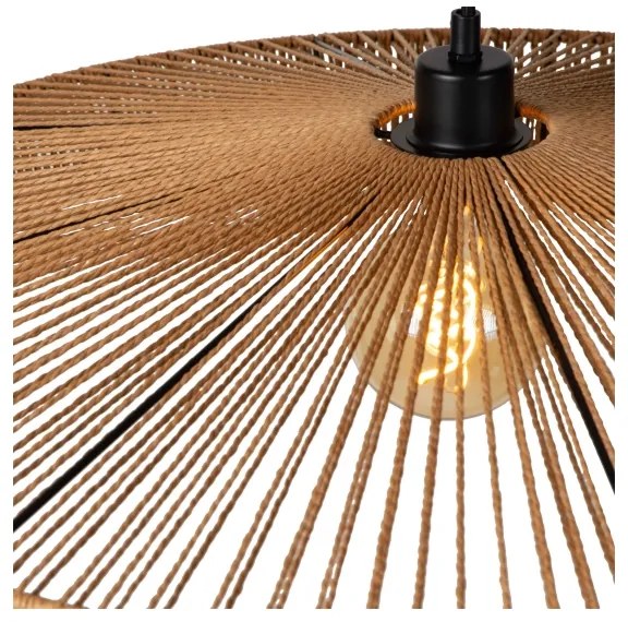 Lucide 10413/70/72 - Luster na lanku YUNKAI 1xE27/60W/230V pr. 70 cm hnedá