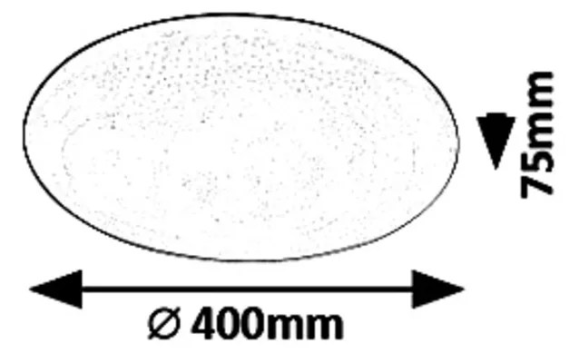 RABALUX LED stropné stmievateľné svietidlo DANNY, 36W, 3000K–6500K, hviezdny efekt, 40cm, guľaté