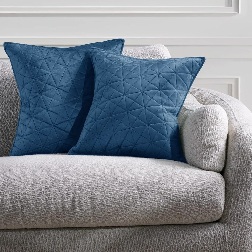 Súprava 2 ks obliečok na vankúše AmeliaHome Laila 50x70 cm kráľovská modrá