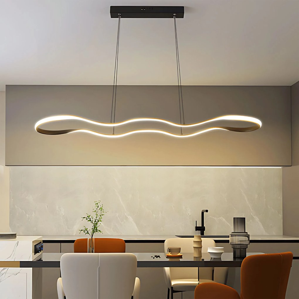 Toolight Toolight, závesné LED svietidlo 120cm, 24W, 3000K, LHJ026-CP, čierna, OSW-60017