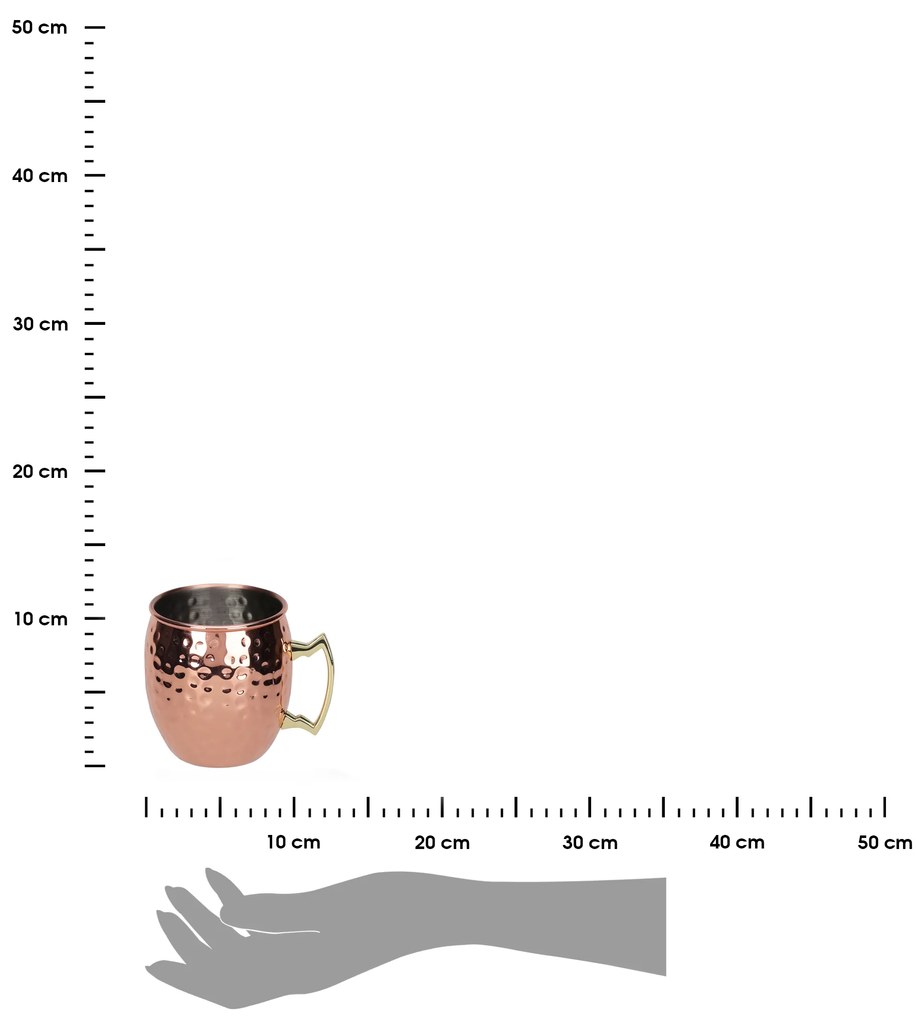 Kovový hrnček Amy 500 ml