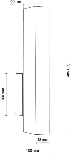 LED Nástenné svietidlo TEO LED/3W/230V 3000K borovica