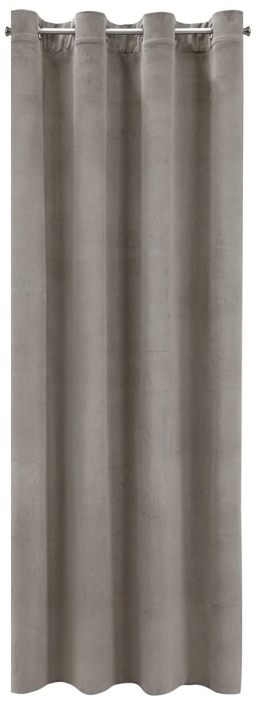ZATEMŇOVACÍ ZÁVES NA KRÚŽKOCH MILO 140X250 CM SIVÁ