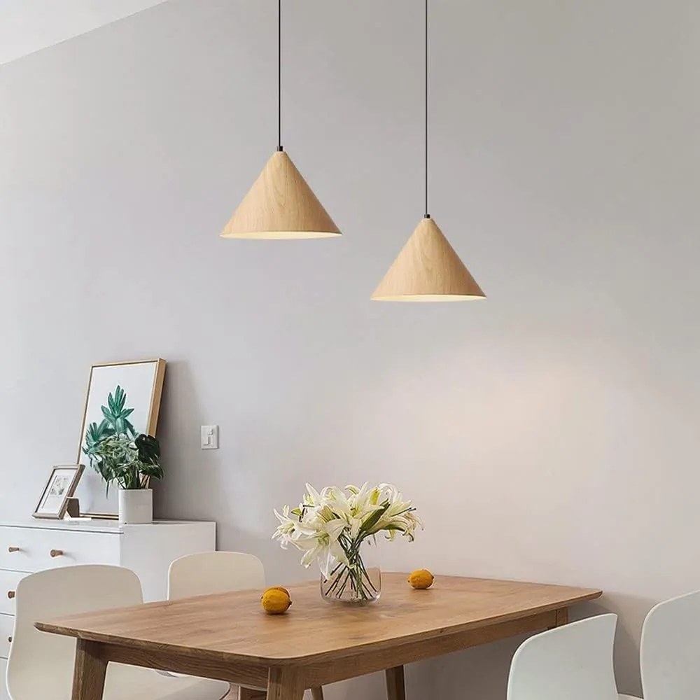 Toolight Toolight, stropné svietidlo 1xE27 APP1442-1CP, svetlé drevo, OSW-01278