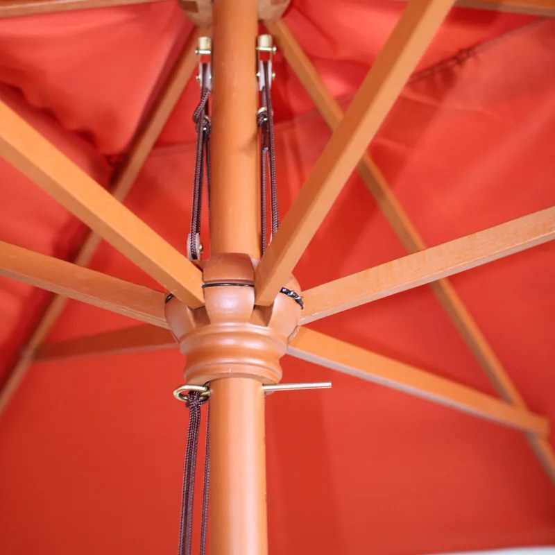 Slnečník Florida 2x3m - polyester/drevo 6kg - terakota