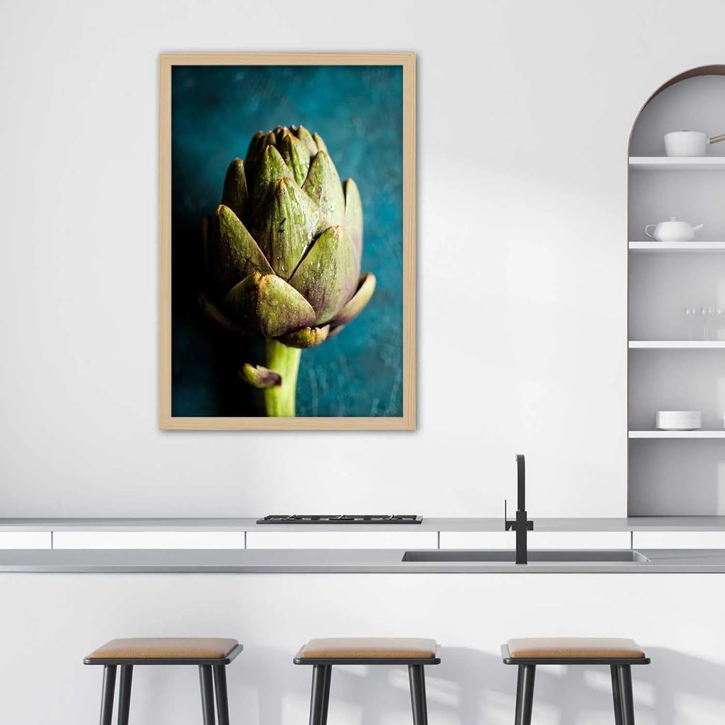 Gario Plagát Zelená artičoka Farba rámu: Bez rámu, Rozmery: 60 x 90 cm