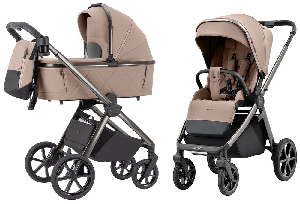 Detský kočík 2v1 CARRELLO Omega CRL-6530/1 2025 Fantastic Beige