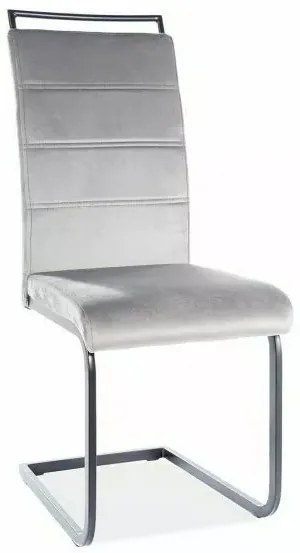 Čalúnená jedálenská stolička H-441 šedá/čierna