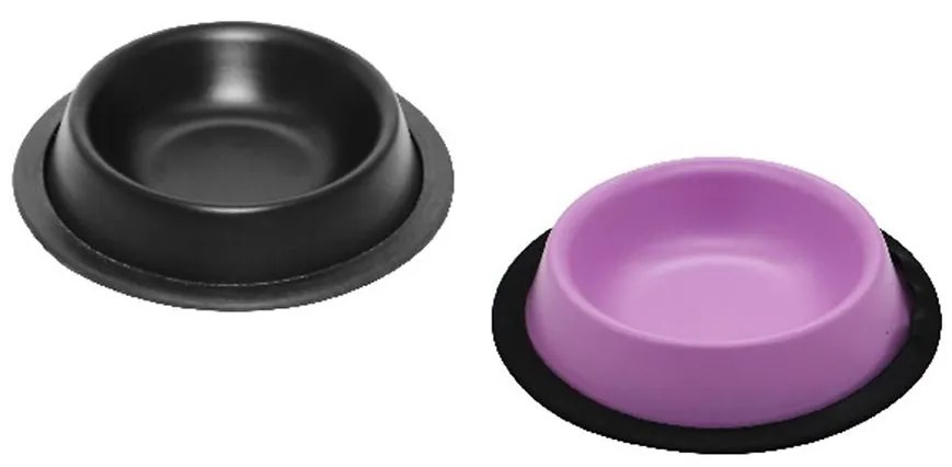 Miska pre mačku protišmyková nerez farebná 0,22 l/11 cm