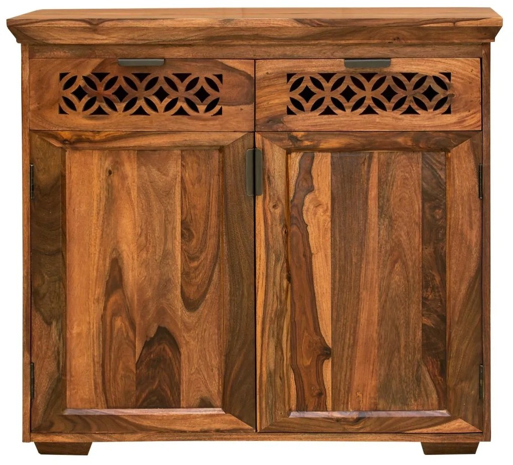 furniture-nabytek.cz - Komoda masiv dřevo palisandr 90x45x90