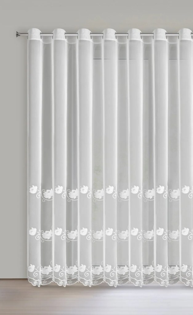 ZÁCLONA NA KRÚŽKOCH LETI 350X250 CM KVETY