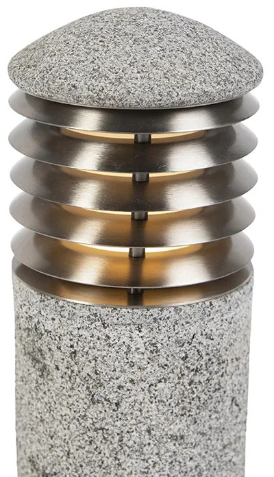 Moderná vonkajšia stojaca lampa Granit 40 cm - Happy