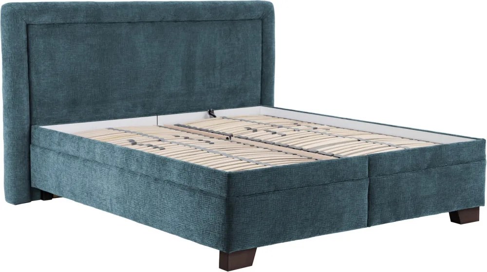 Posteľ Palas 180x200 cm, morská modrá látka