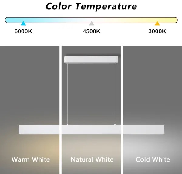 Brilagi - LED Luster na lanku SLEEKLINE LED/40W/230V 3000/4500/6000K biela