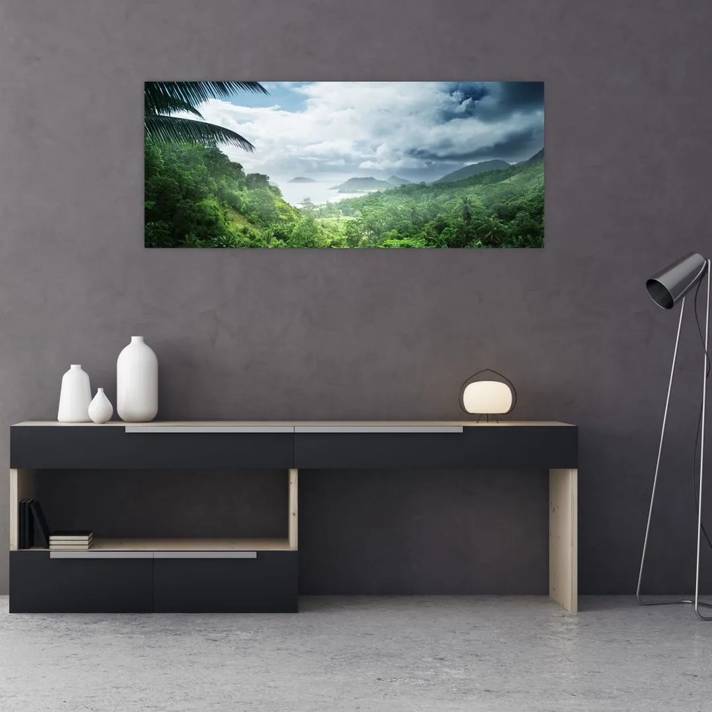 Obraz - Seychelská jungle (120x50 cm)