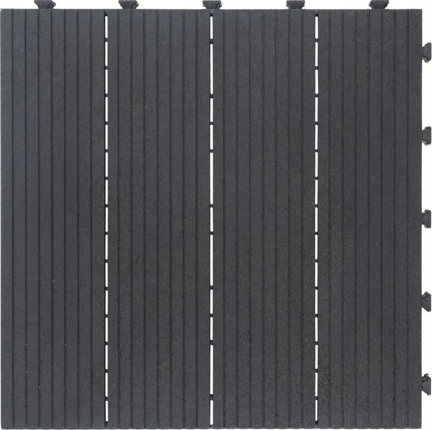 Gumová dlaždica COSMOPOLITAN 45 x 45 cm, antracit, zosilnená 2,5 cm MHEU5100062