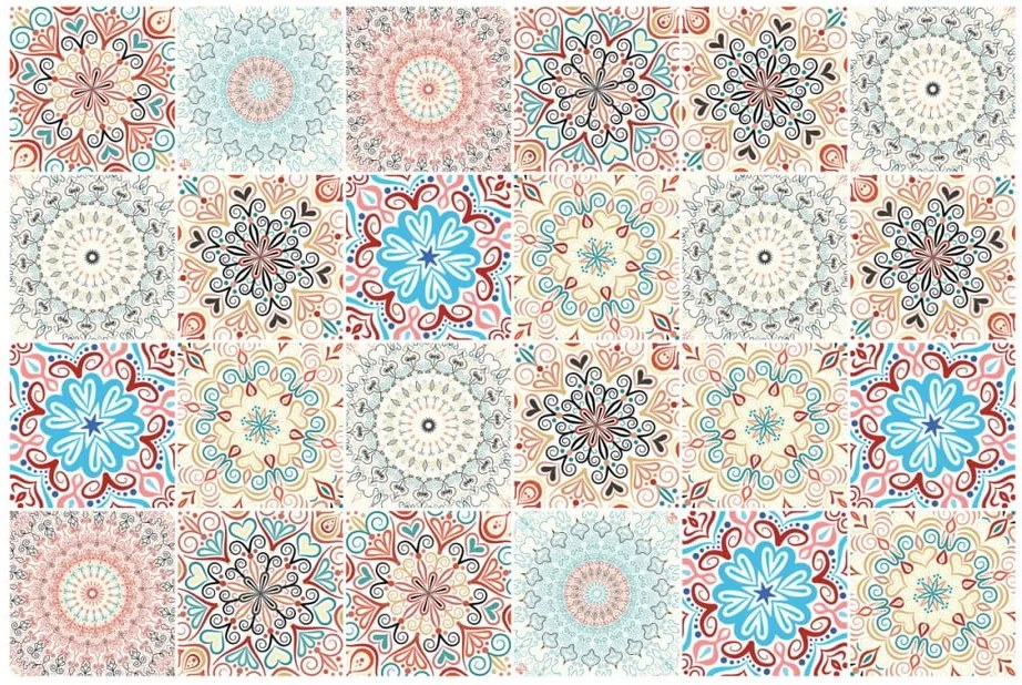 Sada 24 samolepiek Ambiance Flowers