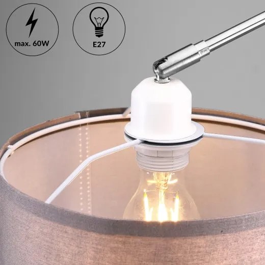 InternetovaZahrada Dizajnová oblúková lampa - nastaviteľná 150-175cm