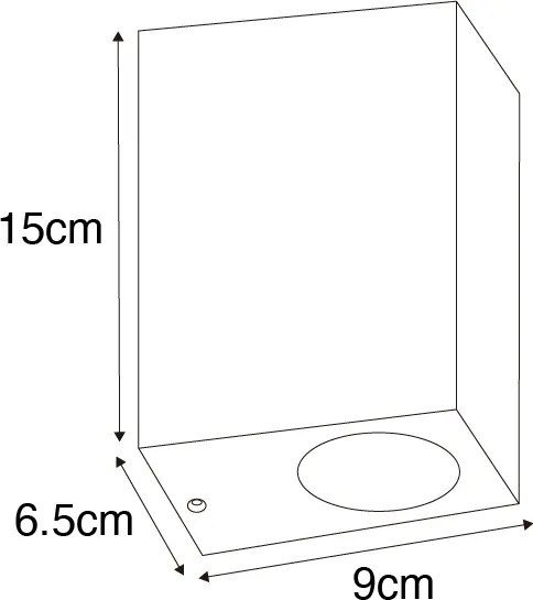 Moderná nástenná lampa staroružová 2-žiarovková IP44 - Baleno
