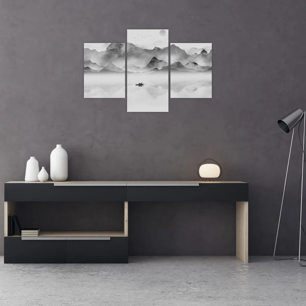 Obraz - Japonské jazero (90x60 cm)