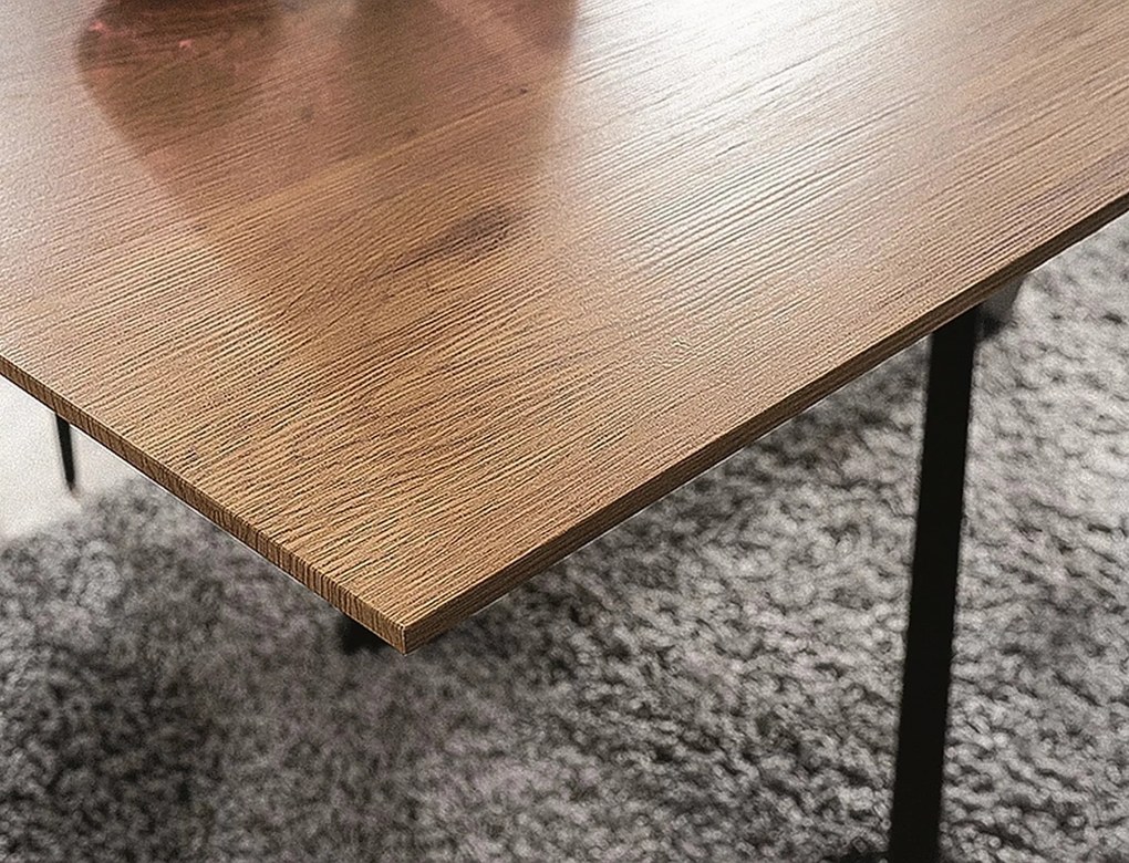 Rozkládací jídelní stůl Capital 160/200 cm dub přírodní/černý