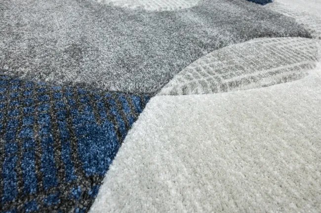 Koberec Kandy N390A sivý / modrý