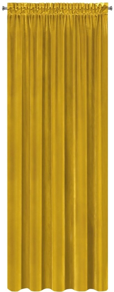 Luxusný zlato žltý zamatový záves