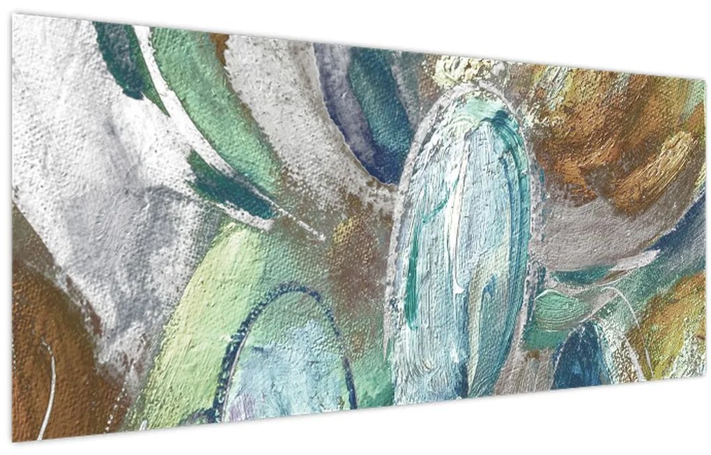 Obraz - Abstraktné maľba postavy (120x50 cm)